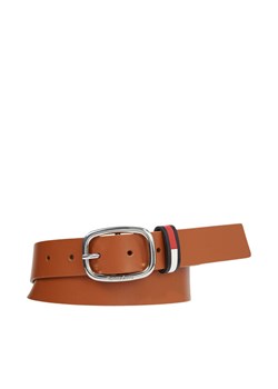 Pasek Damski Tommy Jeans Tjw Oval Co Shape 3.0 AW0AW15484 Brązowy ze sklepu eobuwie.pl w kategorii Paski damskie - zdjęcie 181252192