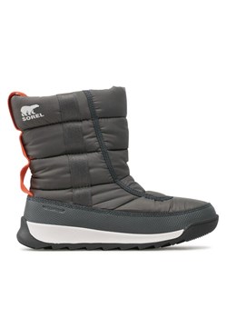 Śniegowce Sorel Youth Whitney™ II Puffy Mid Wp NY3873-054 Szary ze sklepu eobuwie.pl w kategorii Buty zimowe dziecięce - zdjęcie 181253223