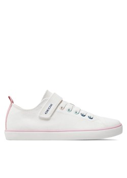 Trampki Geox J Gisli Girl J454NA 00010 C1000 D Biały ze sklepu eobuwie.pl w kategorii Trampki dziecięce - zdjęcie 181253472