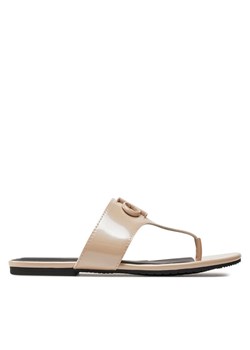 Japonki Calvin Klein Jeans Flat Sandal Slide Toepost Mg Met YW0YW01342 Różowy ze sklepu eobuwie.pl w kategorii Klapki damskie - zdjęcie 181253811