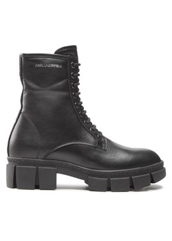 Botki KARL LAGERFELD KL43250 Czarny ze sklepu eobuwie.pl w kategorii Workery damskie - zdjęcie 181253894