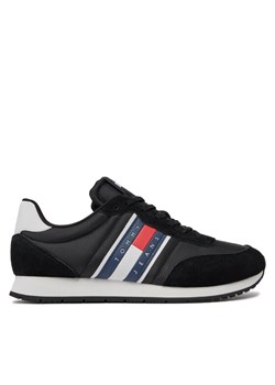 Sneakersy Tommy Jeans Tjm Runner Casual Ess EM0EM01351 Czarny ze sklepu eobuwie.pl w kategorii Buty sportowe męskie - zdjęcie 181253993