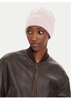 Czapka Calvin Klein Inst Patch Beanie K60K612322 Różowy ze sklepu eobuwie.pl w kategorii Czapki zimowe damskie - zdjęcie 181254023