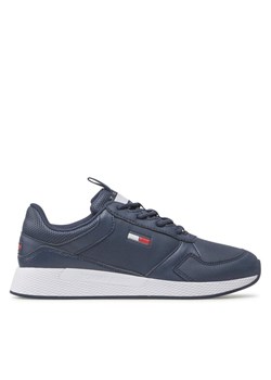 Sneakersy Tommy Jeans Flexi Runner Ess EM0EM01080 Granatowy ze sklepu eobuwie.pl w kategorii Buty sportowe męskie - zdjęcie 181254254