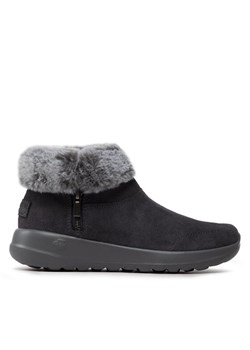 Botki Skechers On-The-Go Joy 144003/CHAR Szary ze sklepu eobuwie.pl w kategorii Botki - zdjęcie 181254512