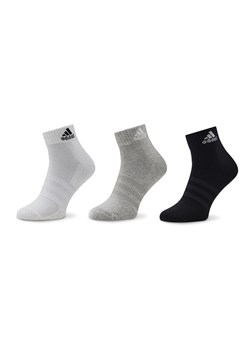Skarpety Niskie Unisex adidas Cushioned Sportswear Ankle Socks 3 Pairs IC1281 Szary ze sklepu eobuwie.pl w kategorii Skarpetki dziecięce - zdjęcie 181254711