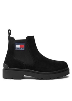 Sztyblety Tommy Jeans EM0EM01468 Czarny ze sklepu eobuwie.pl w kategorii Buty zimowe męskie - zdjęcie 181254801