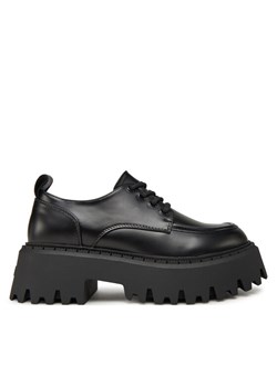 Oxfordy Buffalo Aspen Lace Up Lo 1622550 Czarny ze sklepu eobuwie.pl w kategorii Półbuty damskie - zdjęcie 181255592
