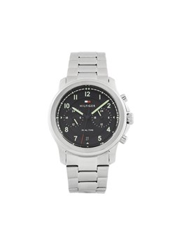 Zegarek Tommy Hilfiger Wesley 1710626 Srebrny ze sklepu eobuwie.pl w kategorii Zegarki - zdjęcie 181255710