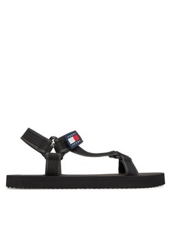 Sandały Tommy Jeans Tjm Casual Sandal EM0EM01563 Czarny ze sklepu eobuwie.pl w kategorii Sandały męskie - zdjęcie 181255841