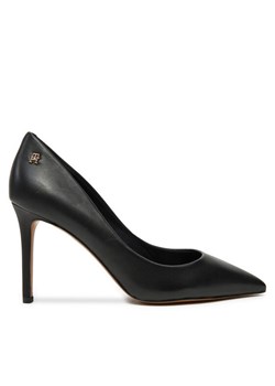 Szpilki Tommy Hilfiger Essential Pointed Pump FW0FW07533 Czarny ze sklepu eobuwie.pl w kategorii Czółenka - zdjęcie 181255921