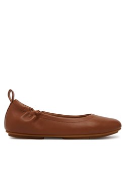 Baleriny FitFlop Q74 592 Brązowy ze sklepu eobuwie.pl w kategorii Balerinki - zdjęcie 181256042