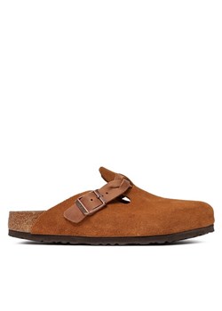 Klapki Birkenstock Boston Braided 1026713 Brązowy ze sklepu eobuwie.pl w kategorii Klapki damskie - zdjęcie 181256143