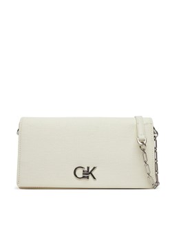 Torebka Calvin Klein Ck Mini Chain Bag_Tex K60K613180 Biały ze sklepu eobuwie.pl w kategorii Kopertówki - zdjęcie 181256241