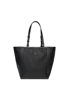 Torebka Tommy Hilfiger Th Essential S Tote AW0AW15717 Czarny ze sklepu eobuwie.pl w kategorii Torby Shopper bag - zdjęcie 181257503