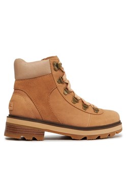 Trapery Sorel Lennox™ Hiker Stkd Wp NL4841-253 Brązowy ze sklepu eobuwie.pl w kategorii Workery damskie - zdjęcie 181258384