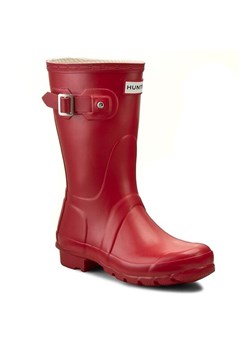 Kalosze Hunter Original Short WFS1000RMA Czerwony ze sklepu eobuwie.pl w kategorii Kalosze damskie - zdjęcie 181258541