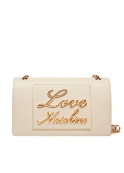 Torebka LOVE MOSCHINO JC4117PP1ILM0110 Écru ze sklepu eobuwie.pl w kategorii Kopertówki - zdjęcie 181258620