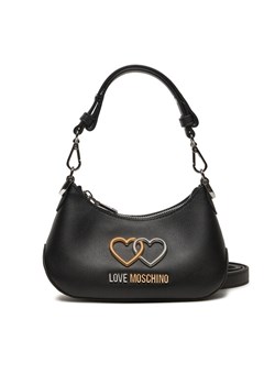 Torebka LOVE MOSCHINO JC4075PP1LL1000A Czarny ze sklepu eobuwie.pl w kategorii Torebki hobo - zdjęcie 181258654