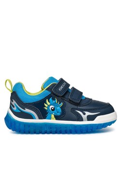 Sneakersy Geox B Lightyloo Boy B465ZA 050FU C4478 Granatowy ze sklepu eobuwie.pl w kategorii Buty sportowe dziecięce - zdjęcie 181258902