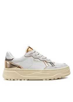 Sneakersy Pepe Jeans Kore Club W PLS00021 Biały ze sklepu eobuwie.pl w kategorii Buty sportowe damskie - zdjęcie 181259032