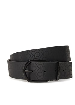 Pasek Męski Calvin Klein Adj Casual Round Mono 35Mm K50K513038 Czarny ze sklepu eobuwie.pl w kategorii Paski męskie - zdjęcie 181259352