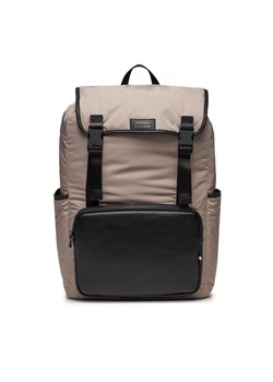 Plecak Tommy Hilfiger Th Lux Nylon Flap Backpack AM0AM11817 Beżowy ze sklepu eobuwie.pl w kategorii Plecaki - zdjęcie 181259363