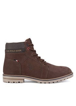 Trapery U.S. Polo Assn. POLY001M/DLT1 Brązowy ze sklepu eobuwie.pl w kategorii Buty zimowe męskie - zdjęcie 181260472