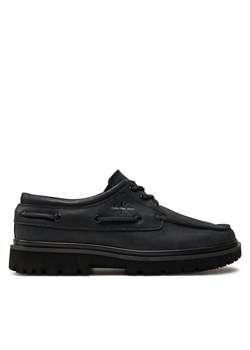 Półbuty Calvin Klein Jeans Hybrid Boat Shoe Slipon Lh Btw YM0YM00937 Czarny ze sklepu eobuwie.pl w kategorii Półbuty męskie - zdjęcie 181260984