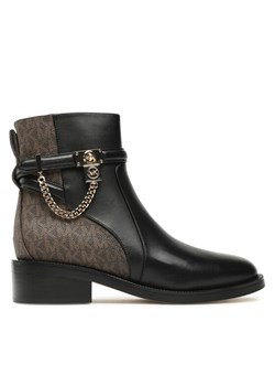 Botki MICHAEL Michael Kors Hamilton Flat Bootie 40F3HAME6L Czarny ze sklepu eobuwie.pl w kategorii Botki - zdjęcie 181261572
