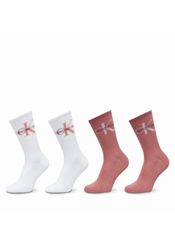 Zestaw 4 par wysokich skarpet damskich Calvin Klein 701229462 Kolorowy ze sklepu eobuwie.pl w kategorii Skarpetki damskie - zdjęcie 181261860