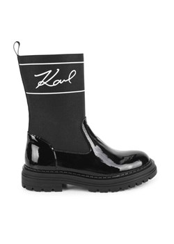 Botki Karl Lagerfeld Kids Z19114 S Czarny - id: 0000303099794 - marki Karl Lagerfeld - 181262024 Botki Karl Lagerfeld Kids Z19114 S Czarny ze sklepu eobuwie.pl w kategorii Buty zimowe dziecięce - zdjęcie 181262024