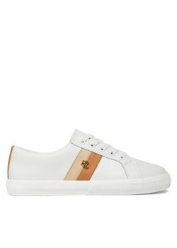 Sneakersy Lauren Ralph Lauren Janson II 802925365001 Biały ze sklepu eobuwie.pl w kategorii Trampki damskie - zdjęcie 181262102