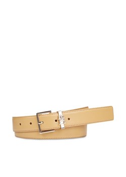 Pasek Damski Tommy Hilfiger Th Square 3.0 AW0AW16188 Beżowy ze sklepu eobuwie.pl w kategorii Paski damskie - zdjęcie 181262324