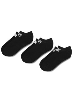 Zestaw 3 par niskich skarpet damskich Vans Classic Kick 6.5 VN000XSSBLK Czarny ze sklepu eobuwie.pl w kategorii Skarpetki damskie - zdjęcie 181262801