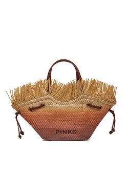 Torebka Pinko Pagoda Small Shopper . PE 24 PLTT 102910 A1R6 Beżowy ze sklepu eobuwie.pl w kategorii Torby letnie - zdjęcie 181262813