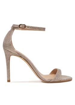 Sandały Stuart Weitzman Nudist II Sandal SJ998 Złoty ze sklepu eobuwie.pl w kategorii Sandały damskie - zdjęcie 181262862