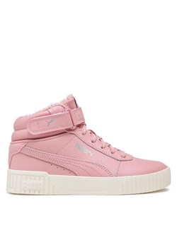 Sneakersy Puma Carina 2.0 Mid WTR Jr 387380 03 Różowy ze sklepu eobuwie.pl w kategorii Buty sportowe dziecięce - zdjęcie 181263292