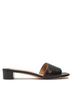 Klapki Lauren Ralph Lauren 802925259001 Czarny ze sklepu eobuwie.pl w kategorii Klapki damskie - zdjęcie 181263454