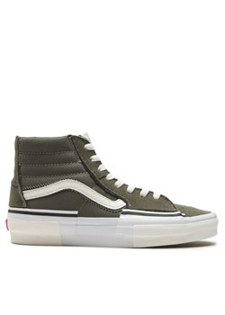 Tenisówki Vans Sk8-Hi Reconst VN0005UKOLO1 Zielony ze sklepu eobuwie.pl w kategorii Trampki damskie - zdjęcie 181263522