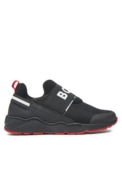 Sneakersy BOSS J51308 M Czarny - id: 0000304468018 - marki BOSS HUGO BOSS - 181263680 Sneakersy BOSS J51308 M Czarny ze sklepu eobuwie.pl w kategorii Buty sportowe dziecięce - zdjęcie 181263680