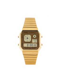 Zegarek Casio A130WEG-9AEF Złoty ze sklepu eobuwie.pl w kategorii Zegarki - zdjęcie 181264362