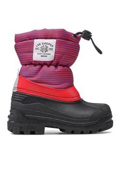 Śniegowce Lee Cooper LCJ-21-44-0528K Czerwony ze sklepu eobuwie.pl w kategorii Buty zimowe dziecięce - zdjęcie 181264512