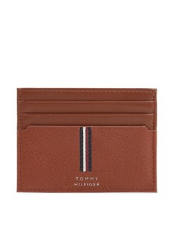 Etui na karty kredytowe Tommy Hilfiger Th Premium Leather Cc Holder AM0AM12186 Brązowy ze sklepu eobuwie.pl w kategorii Portfele męskie - zdjęcie 181265693
