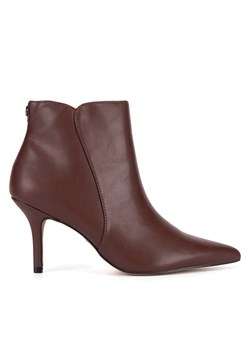 Botki Nine West WFA2784-1 Brązowy ze sklepu eobuwie.pl w kategorii Botki - zdjęcie 181265990
