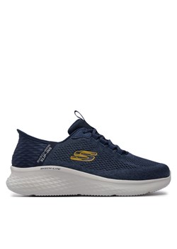 Sneakersy Skechers Slip_Ins 232466 Granatowy ze sklepu eobuwie.pl w kategorii Buty sportowe męskie - zdjęcie 181266282