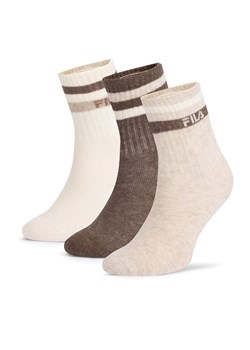 Skarpety Fila F8207-AW24 (3-pack) Écru ze sklepu eobuwie.pl w kategorii Skarpetki dziecięce - zdjęcie 181266474