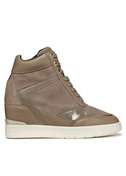 Sneakersy Geox D Maurica D35PRB 02285 C6692 Szary ze sklepu eobuwie.pl w kategorii Buty sportowe damskie - zdjęcie 181266610