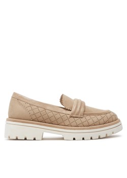 Loafersy Caprice 9-24750-42 Beżowy ze sklepu eobuwie.pl w kategorii Mokasyny damskie - zdjęcie 181266932
