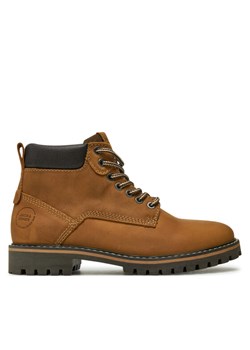 Trzewiki Jack&Jones Queensway 12257998 Brązowy ze sklepu eobuwie.pl w kategorii Buty zimowe męskie - zdjęcie 181267524